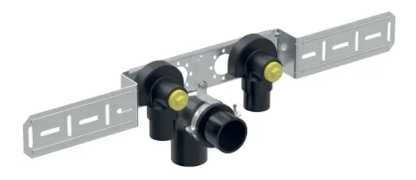 61968100100 Geberit FlowFit 2x muurplaat geluid